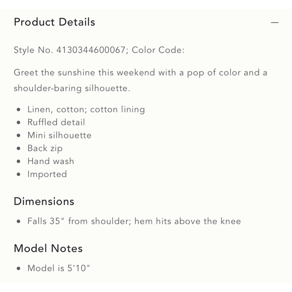 Anthropologie Forever That Girl Linen/Cotton Strapless Mini Dress NWT Size XL - Picture 11 of 11